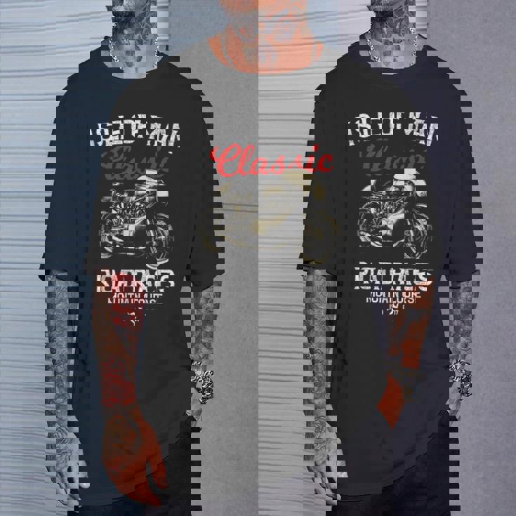 レトロマン島ttレースヴィンテージバイクレース Tシャツ 彼への贈り物