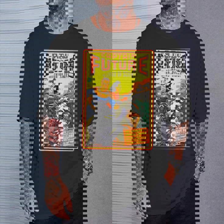 レトロヴィンテージキャプテンフューチャーコミックマガジン Tシャツ 彼への贈り物