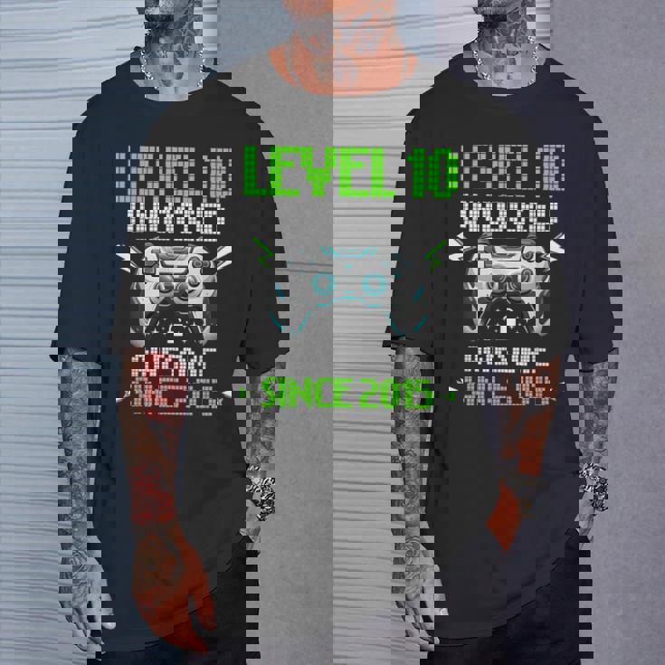 レベル 10 アンロック 素晴らしい 2015 ビデオゲーム 10歳の誕生日 Tシャツ 彼への贈り物