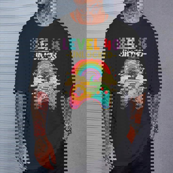 レベル 40歳 男性 女性 ゲーム 40代 40歳 誕生日 Tシャツ 彼への贈り物