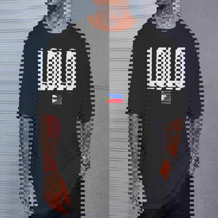 ロロ おじいちゃん おじいちゃん フィリピン ピノイ フィリピン人 Tシャツ 彼への贈り物