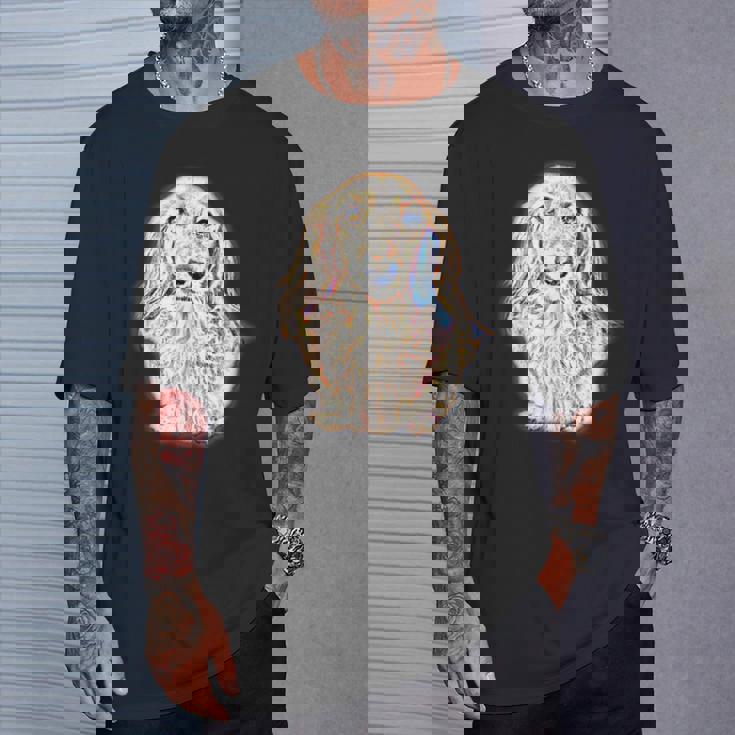 ロングヘア ダックスフンド ギフト かわいい ソーセージ 犬 レディース メンズ Tシャツ 彼への贈り物