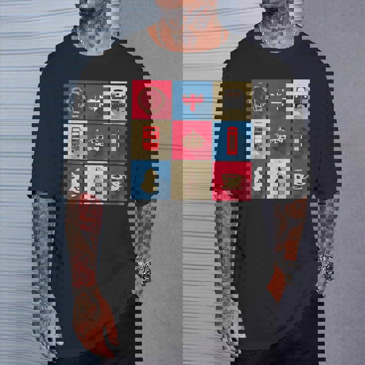 ロンドンバス スカイライン イギリス国旗 ユニオンジャック Tシャツ 彼への贈り物