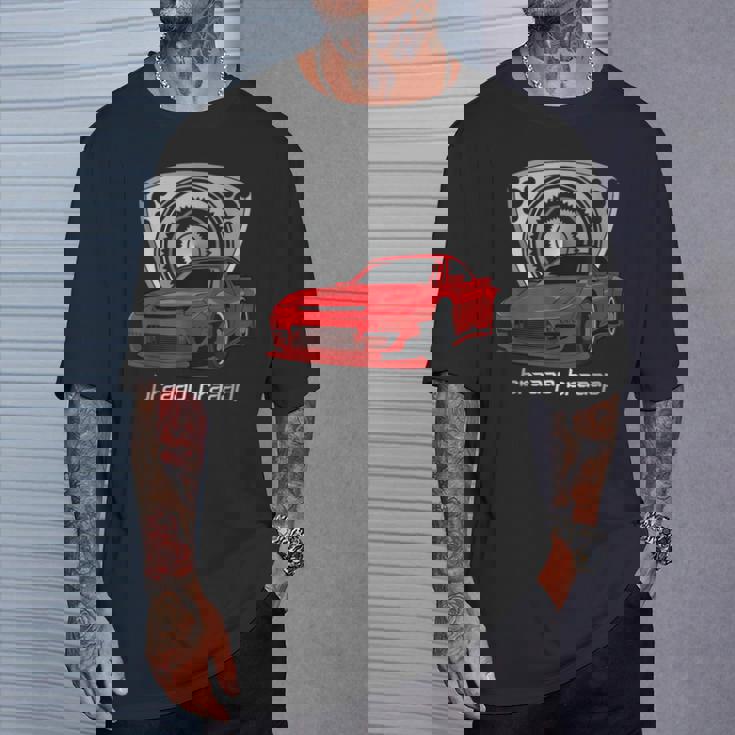 ロータリーエンジン 13B カーミート チューニング Rx ジャパン ローター ライフ Braaap Tシャツ 彼への贈り物