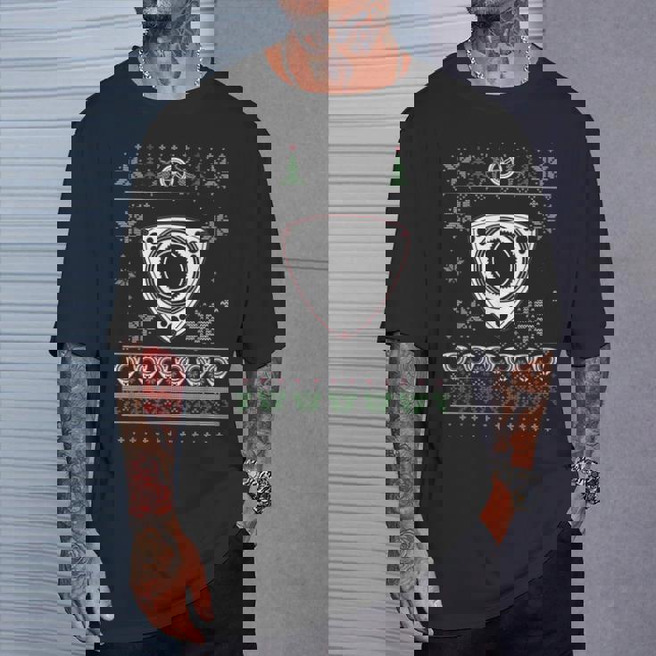 ロータリーエンジン スポーツ 車 恋人 醜いクリスマスデザイン Tシャツ 彼への贈り物