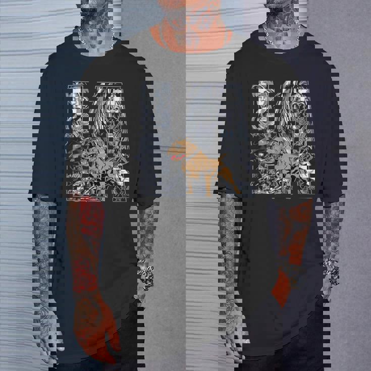 メンズ ローライダー スタイル、La ピットブル ドッグ。チカーノ・チョロ、ラティーノ Tシャツ 彼への贈り物