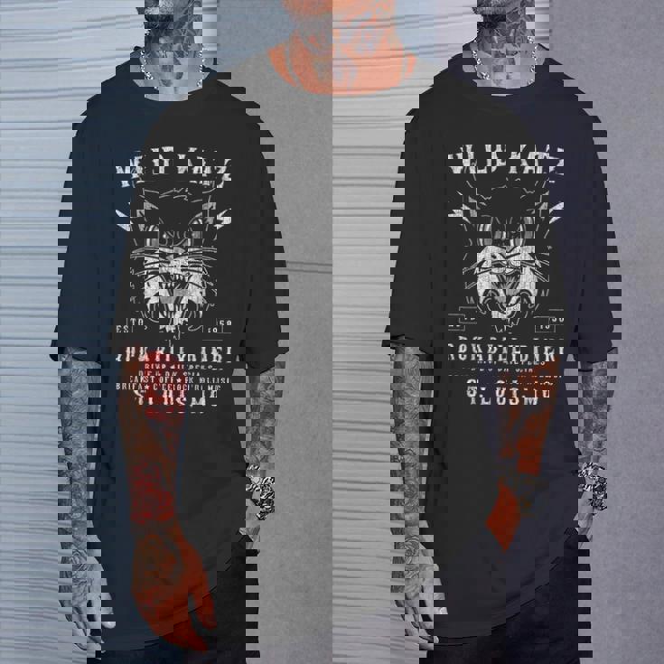 ワイルドカッツ、ロカビリーダイナー、1950年代、ロックンロール、ヴィンテージ Tシャツ 彼への贈り物