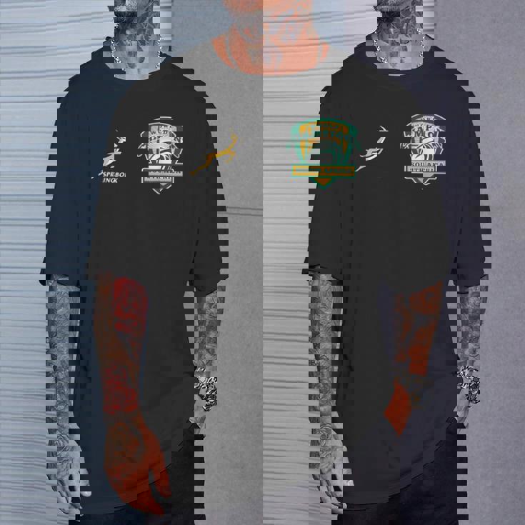 ワールドチャンピオンpringbok Bokke 南アフリカ ラグビー Tシャツ 彼への贈り物