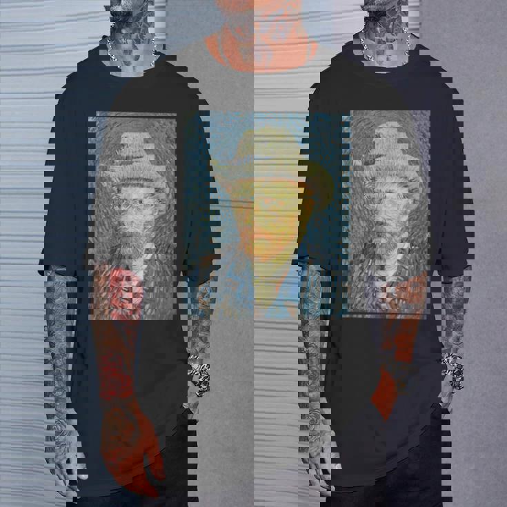 ヴァンゴッホ自画像＃3芸術家のための芸術 Tシャツ 彼への贈り物