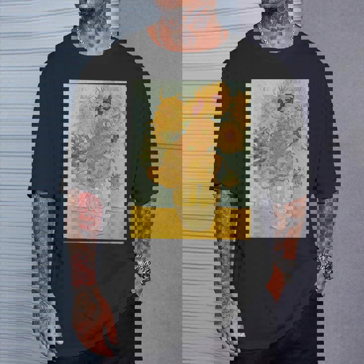 ヴィンセント・ヴァン・ゴッホのひまわり Tシャツ 彼への贈り物