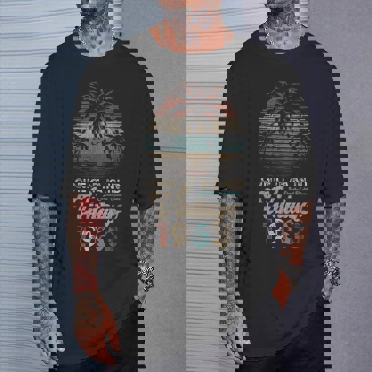 ヴィンテージ 1963 パームツリー サンセット 62歳 誕生日 レトロ Tシャツ 彼への贈り物