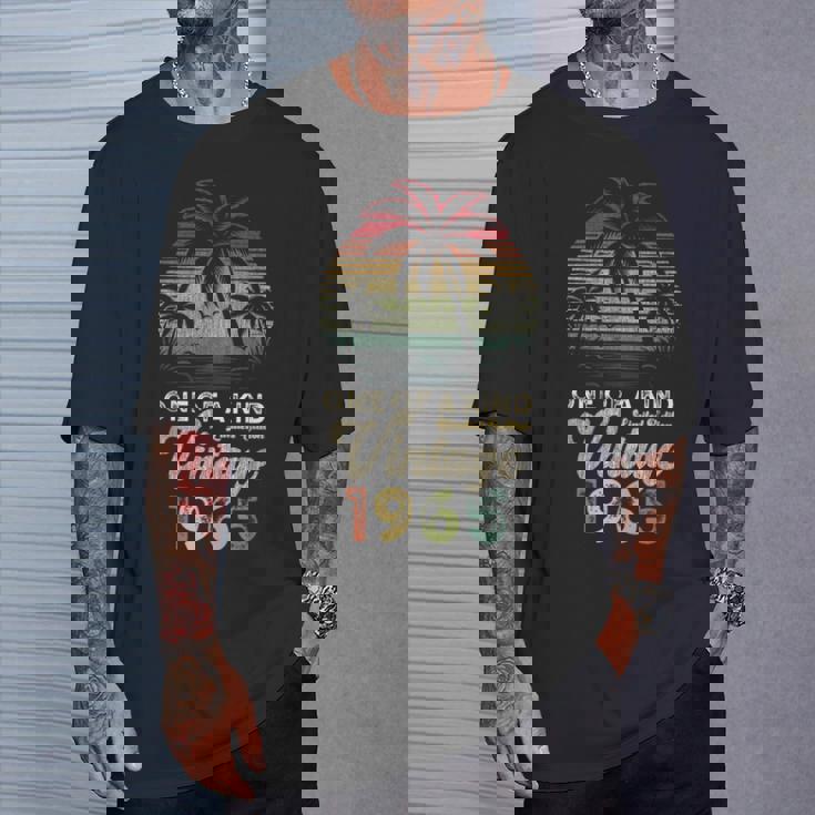 ヴィンテージ 1965年 誕生日 60歳 ヤシの木 レトロ Tシャツ 彼への贈り物