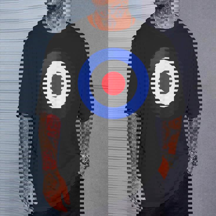 ヴィンテージ イギリス Raf Mod Bullseye レトロ シンボル ラウンデル ターゲット Tシャツ 彼への贈り物