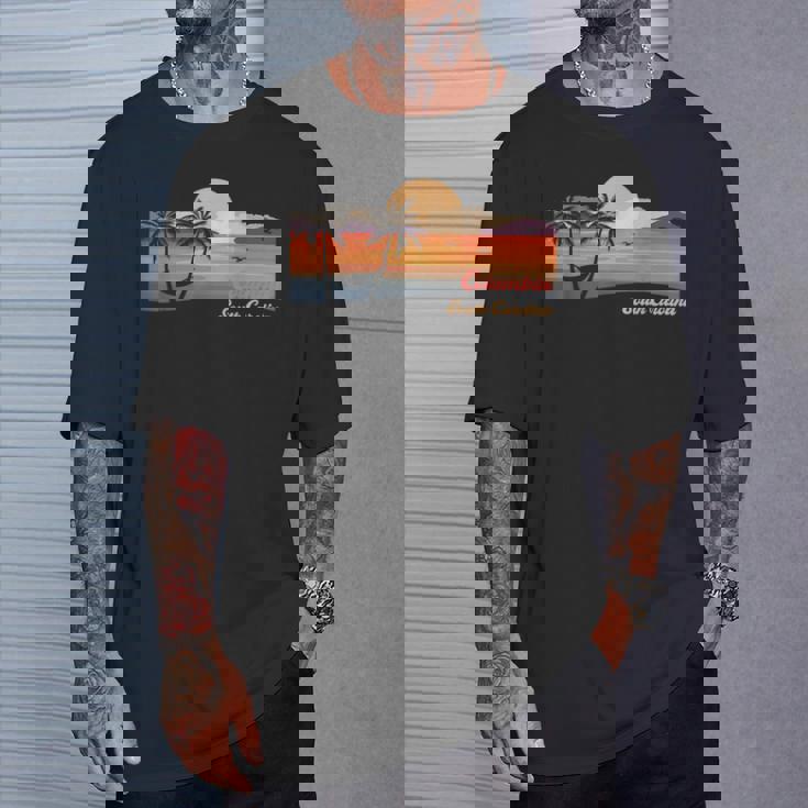 ヴィンテージ コロンビア サウスカロライナビーチ Tシャツ 彼への贈り物