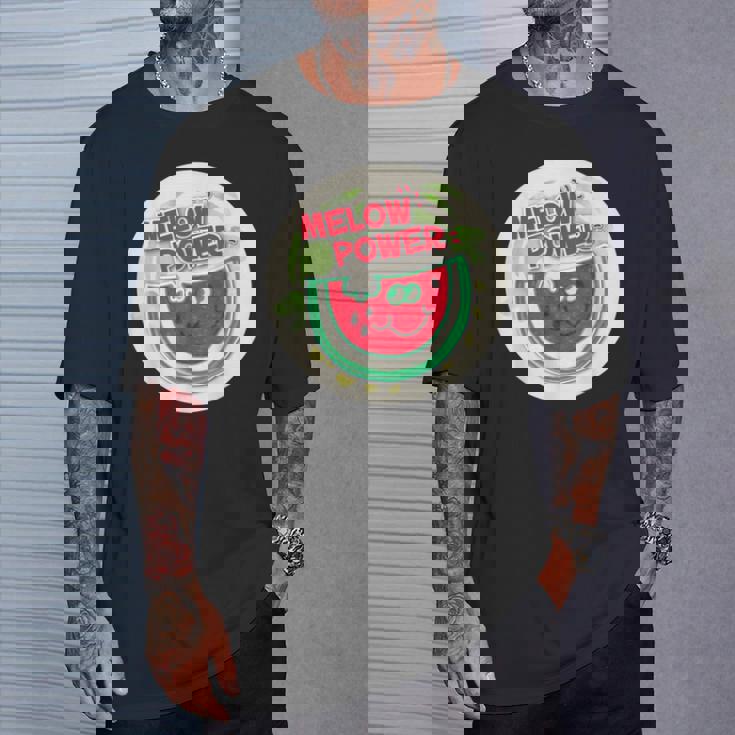 ヴィンテージ スクラッチ&スニフ ステッカー スイカ、メロンパワー Tシャツ 彼への贈り物