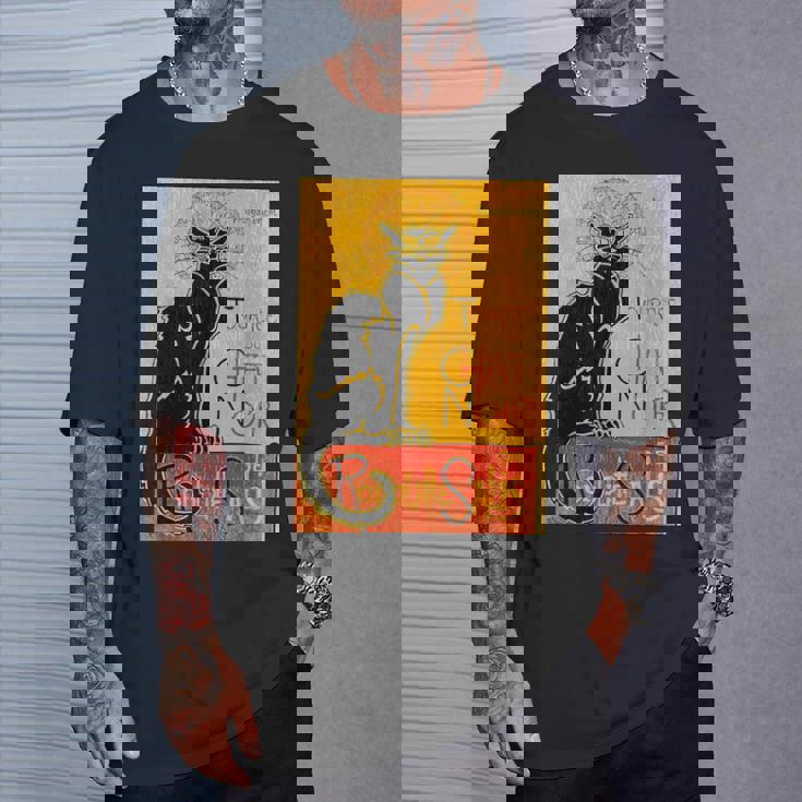 ヴィンテージ トゥール デュ シャ ノワール クロネコ ハロウィン用 Tシャツ 彼への贈り物