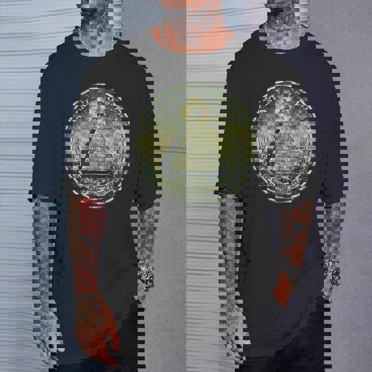 ヴィンテージ ドルビル ノート オールシーイング アイ イルミナティ Tシャツ 彼への贈り物