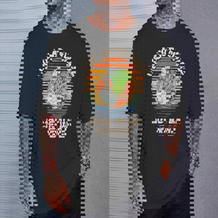 ヴィンテージ 人よりモツナベが好き レトロ もつ鍋 Tシャツ 彼への贈り物