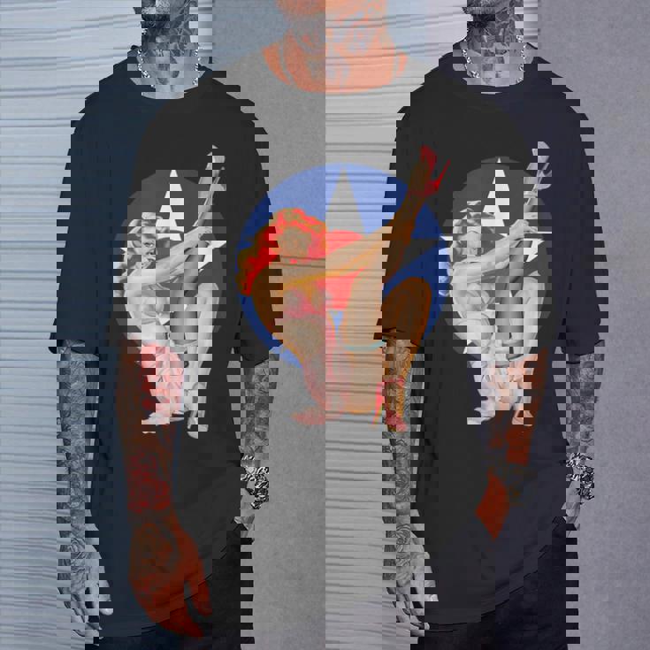 ヴィンテージ 愛国心ピンナップガール Tシャツ 彼への贈り物