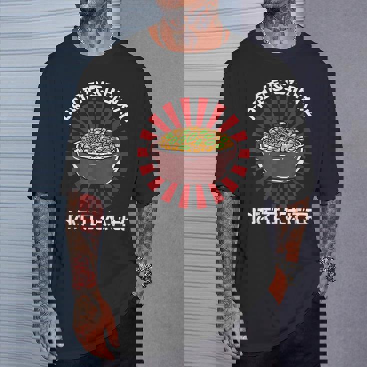 ヴィンテージ 納豆好き プロ仕様 納豆喰い 和風 Tシャツ 彼への贈り物