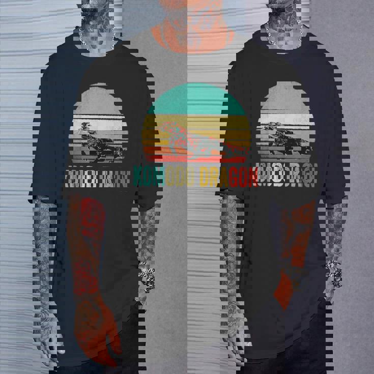 ヴィンテージコモドドラゴンシャツサンセット Tシャツ 彼への贈り物