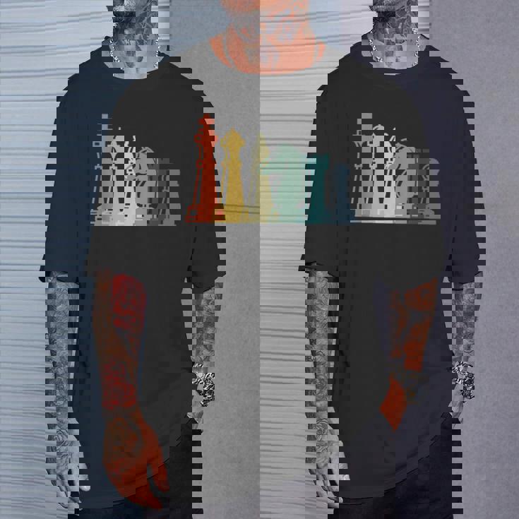 ヴィンテージチェスtシャツ レトロチェスデザイン チェスピース Tシャツ 彼への贈り物
