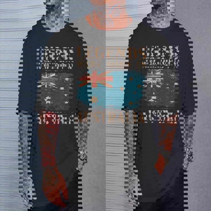 ヴィンテージデザインオーストラリア国旗オーストラリア Tシャツ 彼への贈り物