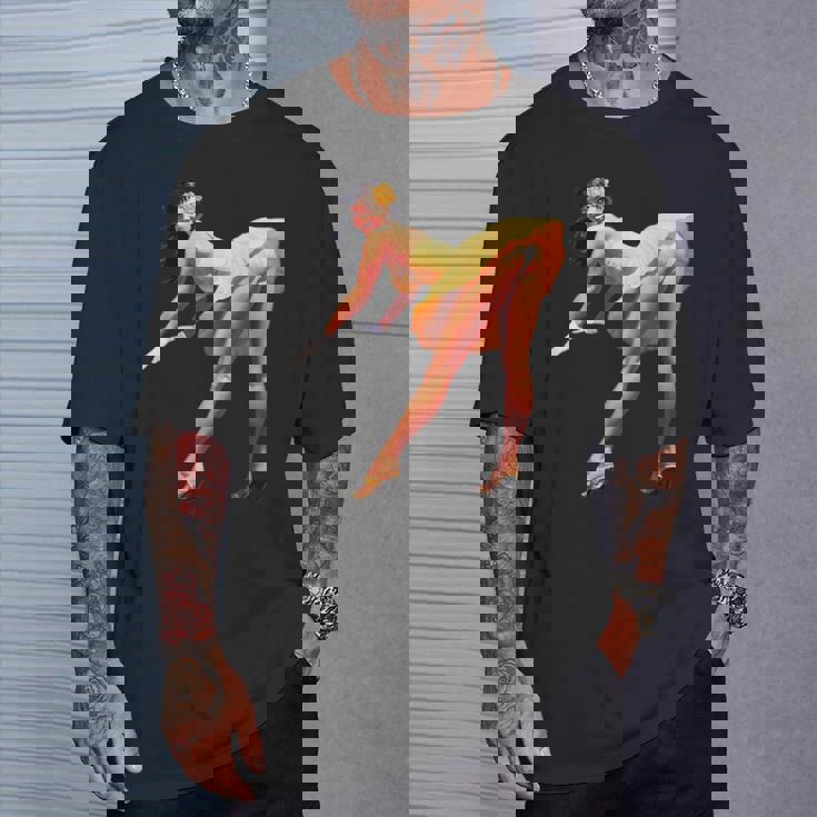 ヴィンテージピンナップガール、セクシードレス。メンズ、レディース。 Tシャツ 彼への贈り物