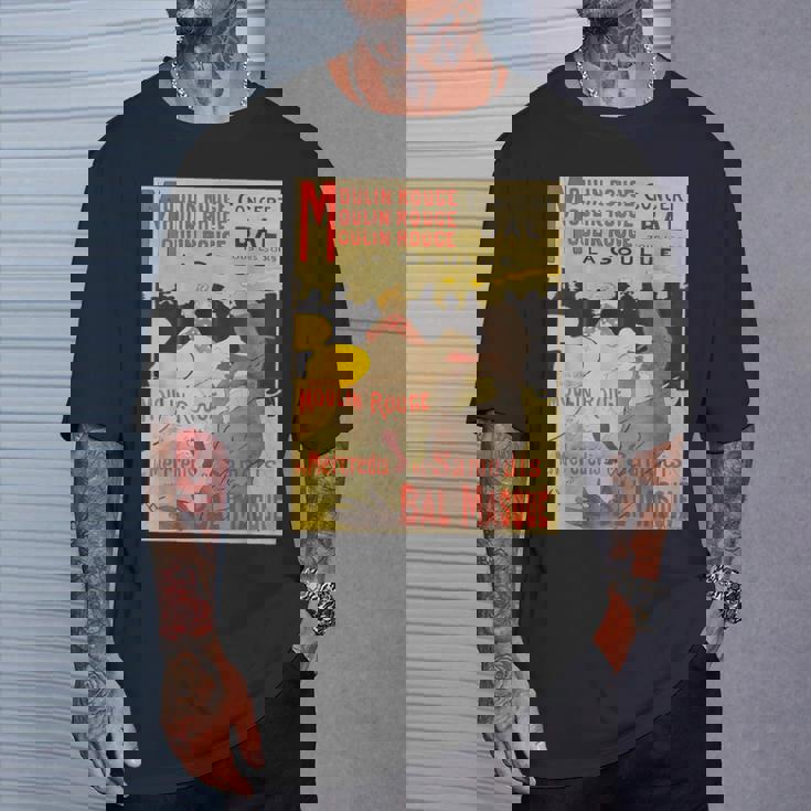 ヴィンテージポスター トゥールーズロートレック レトロtシャツ Tシャツ 彼への贈り物