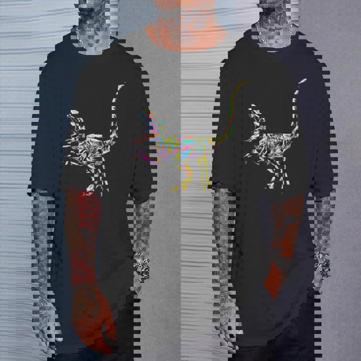 ヴェロキラプトル 肉食恐竜 恐竜 ディノサワ Tシャツ 彼への贈り物