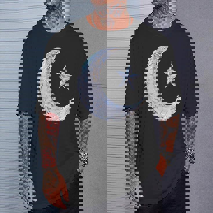 三日月と星 Tシャツ 彼への贈り物