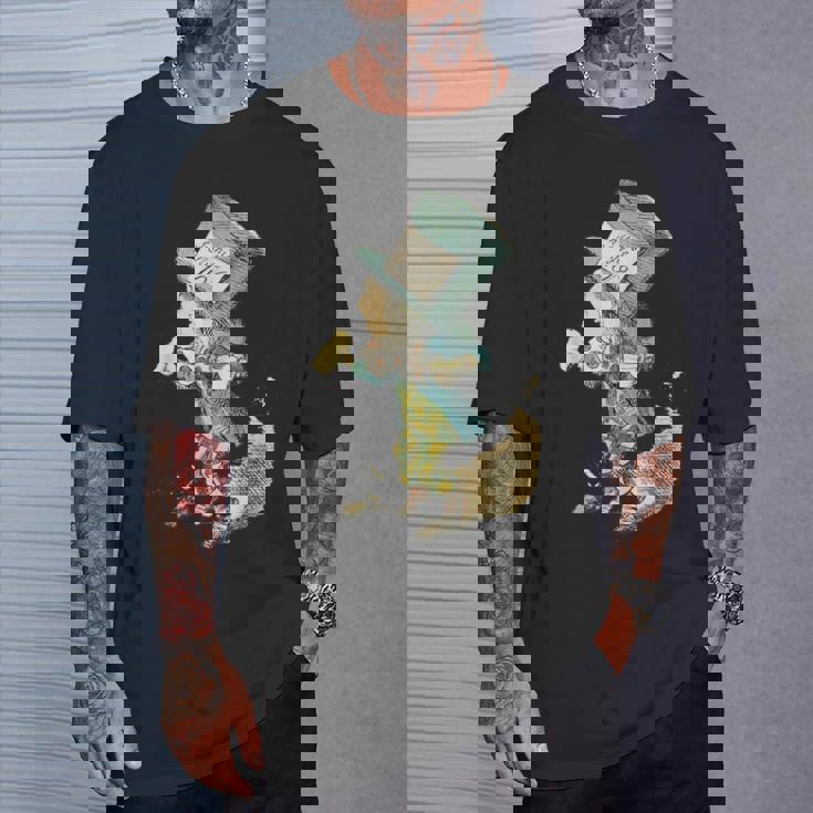 不思議の国のアリス マッドハッター ビンテージイラスト Tシャツ 彼への贈り物