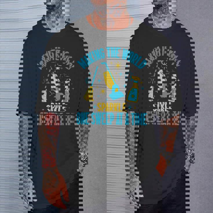 世界を一気に輝かせる 掃除に Tシャツ 彼への贈り物