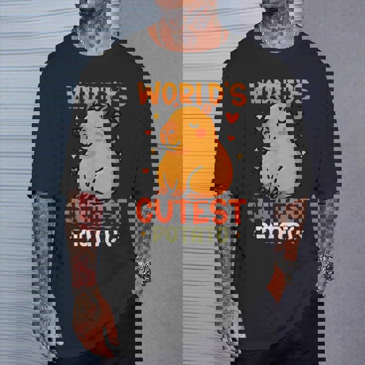 世界一かわいいポテトカピバラ Tシャツ 彼への贈り物