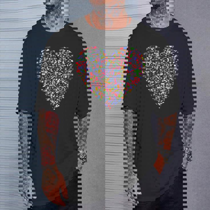 世界国旗 ハート Tシャツ 彼への贈り物