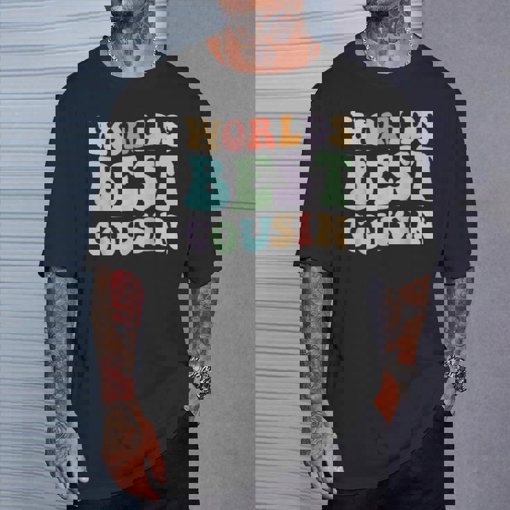 世界最高のいとこレトログラフィック – 楽しくカラフルないとこ Tシャツ 彼への贈り物