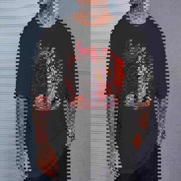 二口恩納怪獣妖怪 古代日本神話 神々 Tシャツ 彼への贈り物