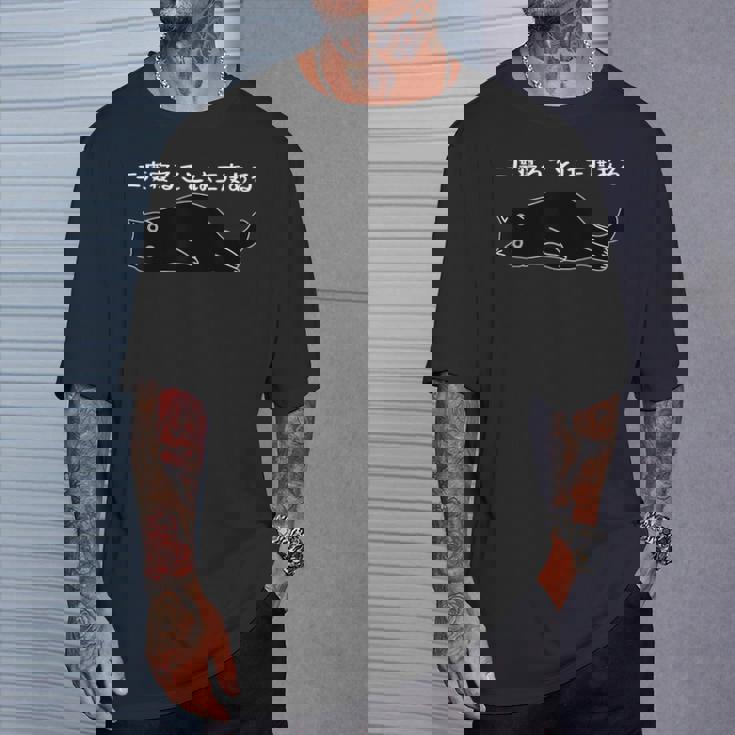 二度寝ることは三度ある ネタ ことわざ 言い間違いことわざ 慣用句 ジョーク ギャグ ダジャレ ツッコミ 猫 Tシャツ 彼への贈り物