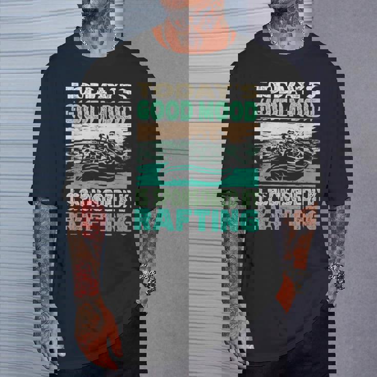 今日のいい気分はラフティングがスポンサー Tシャツ 彼への贈り物