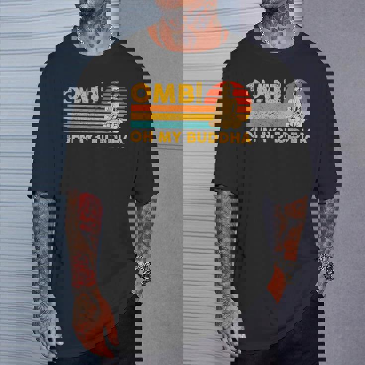 仏教 仏前 レトロ Omb オーマイブッダ Tシャツ 彼への贈り物