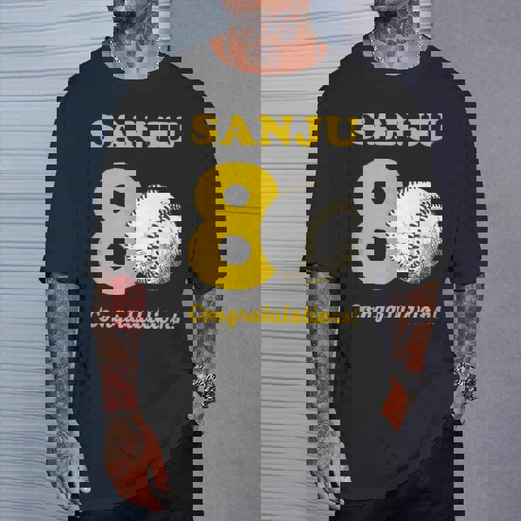 傘寿祝い 野球好き 父 男性 父の日 おしゃれ 野球 80歳 誕生日 Tシャツ 彼への贈り物