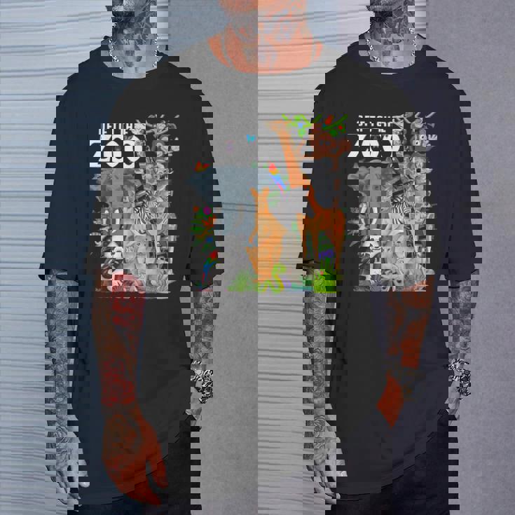 動物園動物 サファリパーティー 動物園サファリ動物園 Tシャツ 彼への贈り物