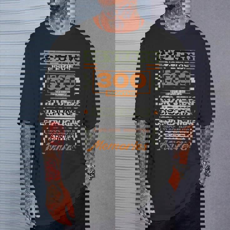 勤続25年 25周年 退職記念 Tシャツ 彼への贈り物