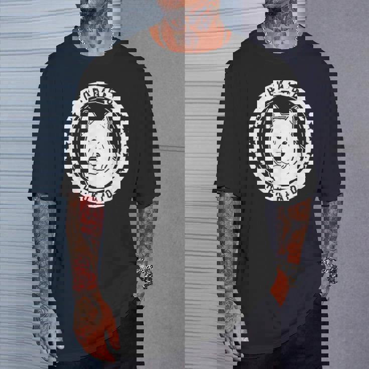 北海道犬のポートレート Tシャツ 彼への贈り物