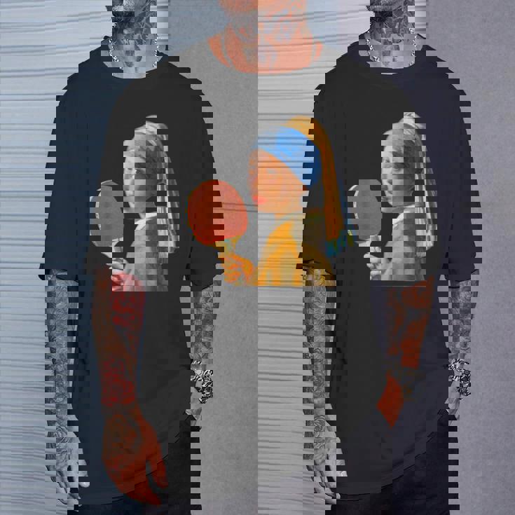 卓球 面白いtシャツ ボール ピンポン おもしろ 服 ネタ メンズ 卓球部 おもしろグッズ 大人 子供 Tシャツ 彼への贈り物