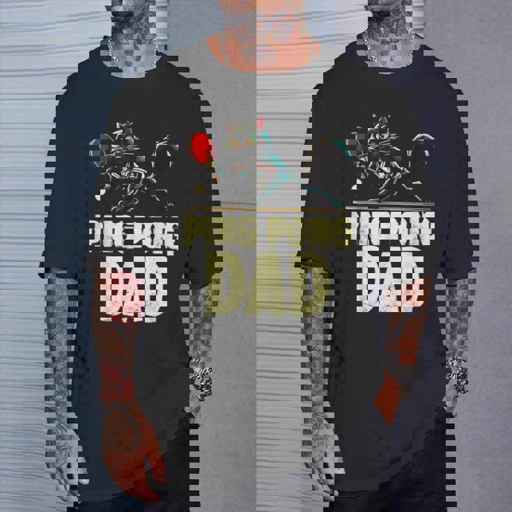 卓球 黒猫パパピンポン 黒猫ピンポン Tシャツ 彼への贈り物