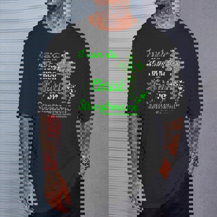 双極性障害啓発 双極性障害 戦士 キリスト Tシャツ 彼への贈り物