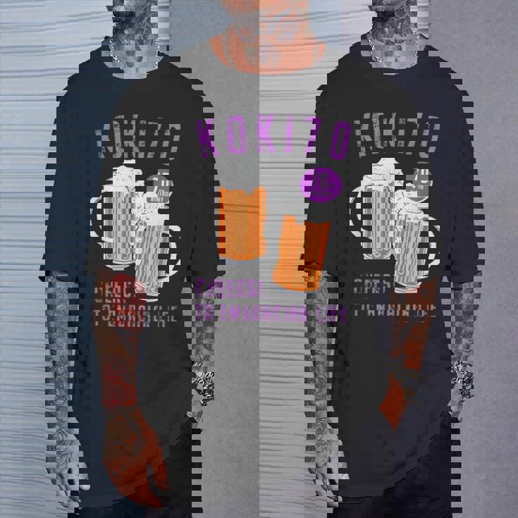 古希祝い ビール好き 酒好き 父 母 男性 女性 70歳お祝い Cheers To Embracing Life Tシャツ 彼への贈り物