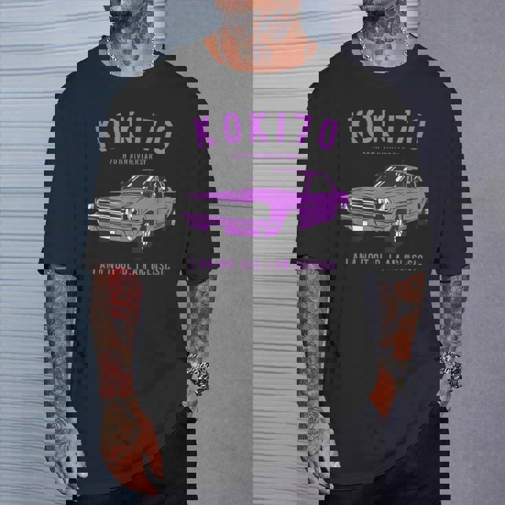 古希祝い 車好き 父親 男性 ギフト 父の日 クラシックカー 70歳 I'm Not Old I'm Classic Tシャツ 彼への贈り物