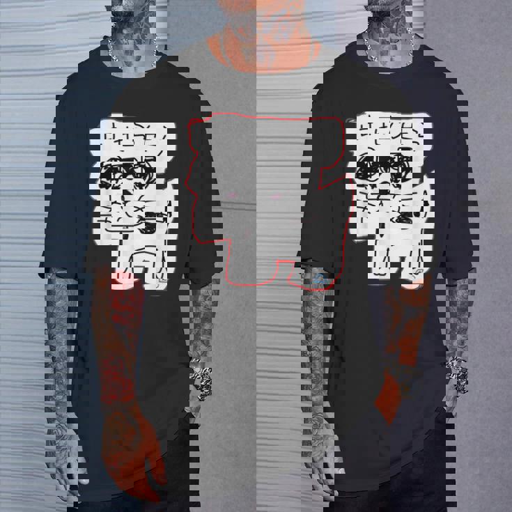 可愛い 癒される ジャックラッセルテリア 手書き ゆるい おもしろ 面白い 笑える 犬 日本語 個性的な けせらせら Tシャツ 彼への贈り物